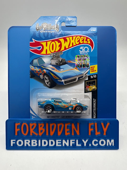 Hot Wheels Mainline - Factory Stickered 2018 - Gas Monkey Garage ‘68 Corvette