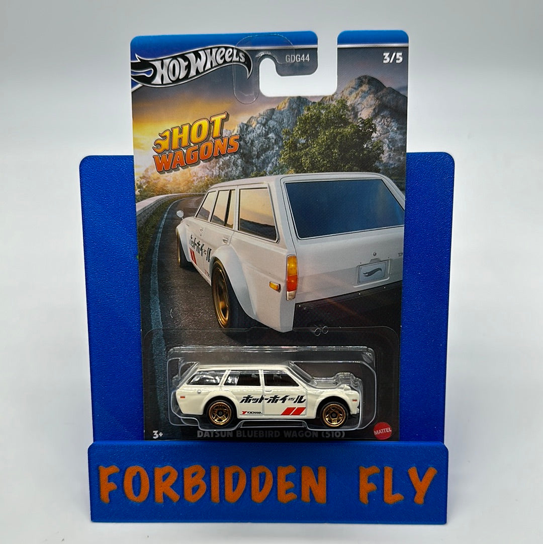 Hot Wheels - 2023 Hot Wagons Series- Datsun Bluebird Wagon (510) - White