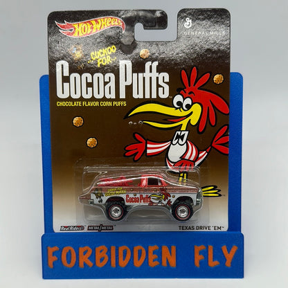 Hot Wheels Premium - Pop Culture General Mills Cereal Series - Cocoa Puffs Texas Drive ‘Em