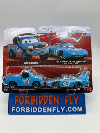 Disney Pixar Cars 2026 - (Two) 2 Pack - Roger Wheeler & Strip Weathers AKA “The King”