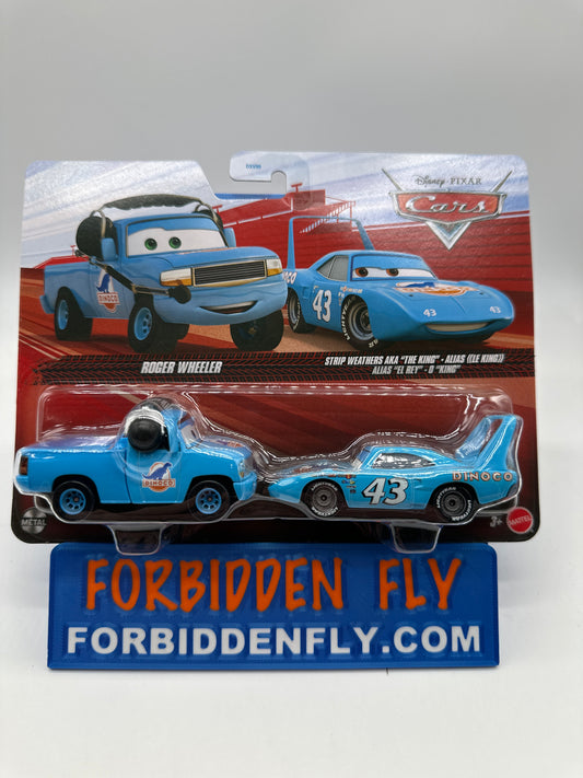Disney Pixar Cars 2026 - (Two) 2 Pack - Roger Wheeler & Strip Weathers AKA “The King”