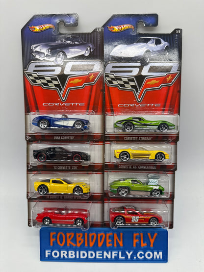 Hot Wheels - Walmart Exclusive 2013 Corvette Series - Complete Set of 8