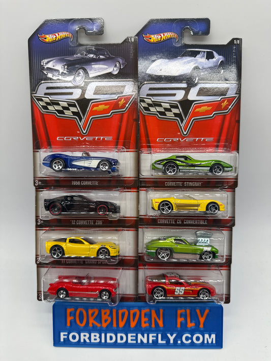Hot Wheels - Walmart Exclusive 2013 Corvette Series - Complete Set of 8