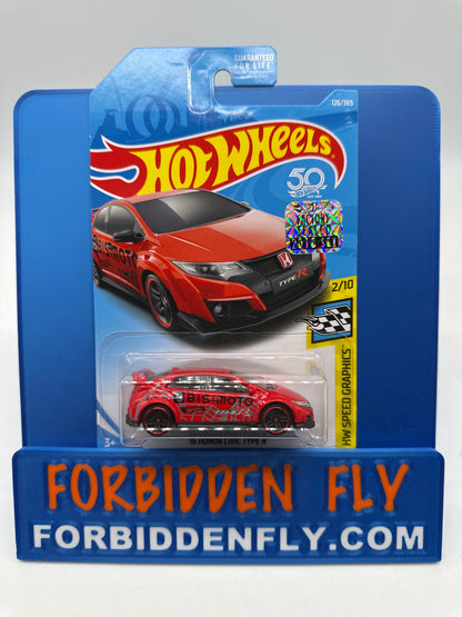 Hot Wheels Mainline - Factory Stickered 2018 - ‘16 Honda Civic Type R - Lot Of 2