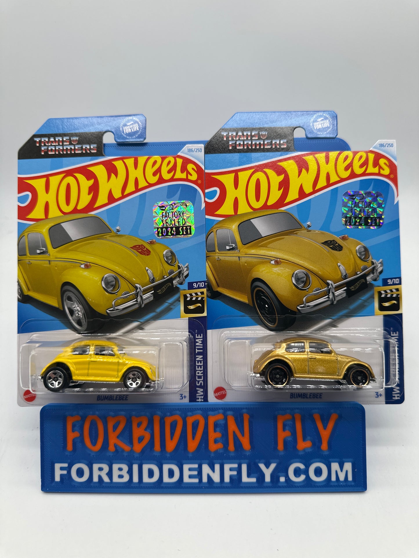 Hot Wheels Mainline - Factory Stickered 2024 - TransFormers Bumblebee - Lot Of 2