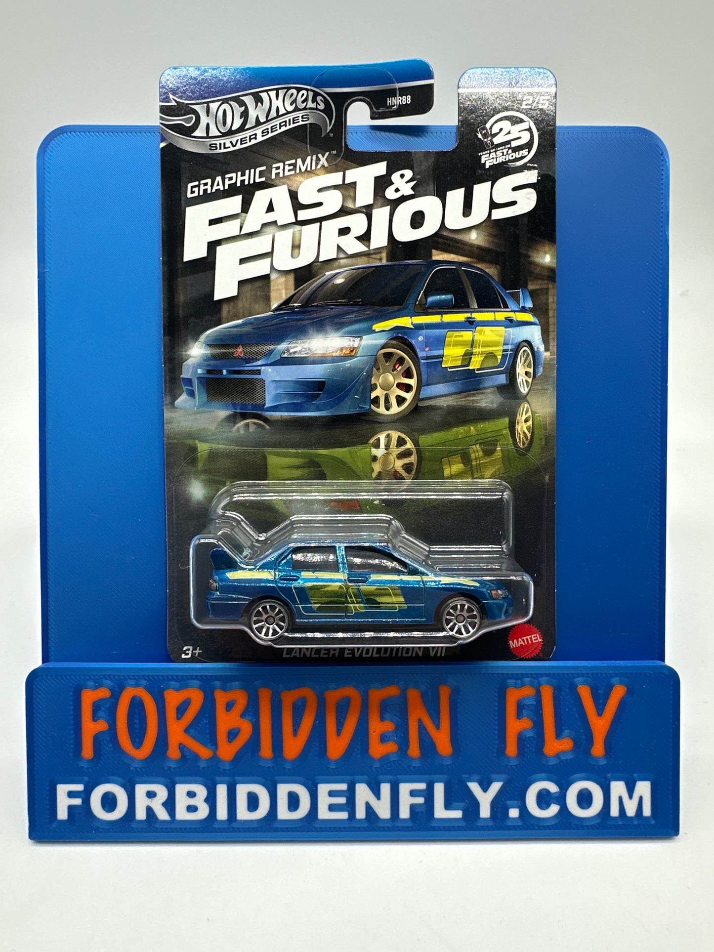 Hot Wheels 2025 Silver Series - Walmart Exclusive - Fast & Furious Graphic Remix Series - #2/5 Lancer Evolution VII
