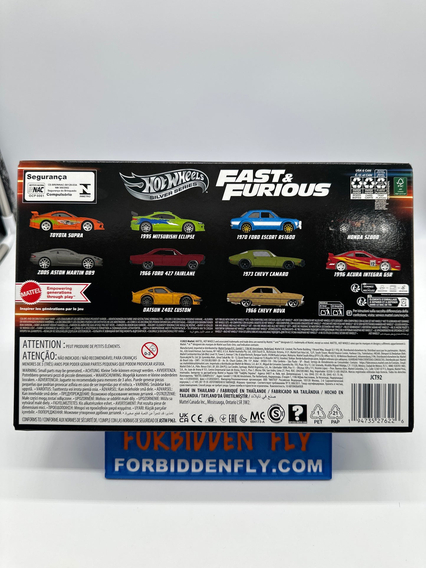 Hot Wheels Silver Series - 2025 Fast & Furious Boxed Set of 10
