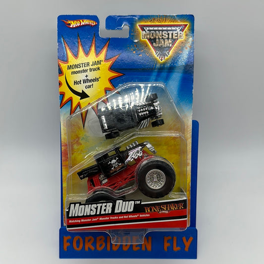Hot Wheels Monster Jam - 2009 Monster Duo Series - Matching Monster Truck and Hot Wheels Bone Shaker