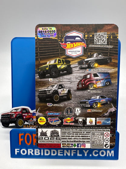 Hot Wheels 26th Annual Collector’s Nationals - 2026 Dallas, TX Newsletter Thank You Car - Red Ford Raptor