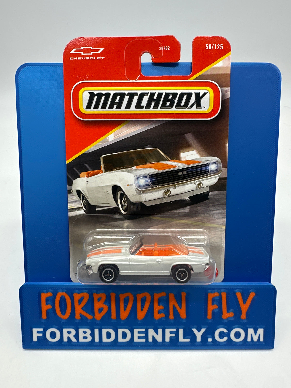 Matchbox - 2025 Mainline #56/125 - 1969 Camaro SS 396 - White & Orange