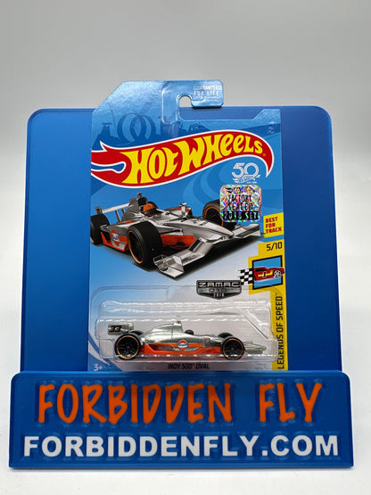 Hot Wheels Mainline - Factory Stickered 2018 - Exclusive Zamac Edition #10/18 - Indy 500 Oval