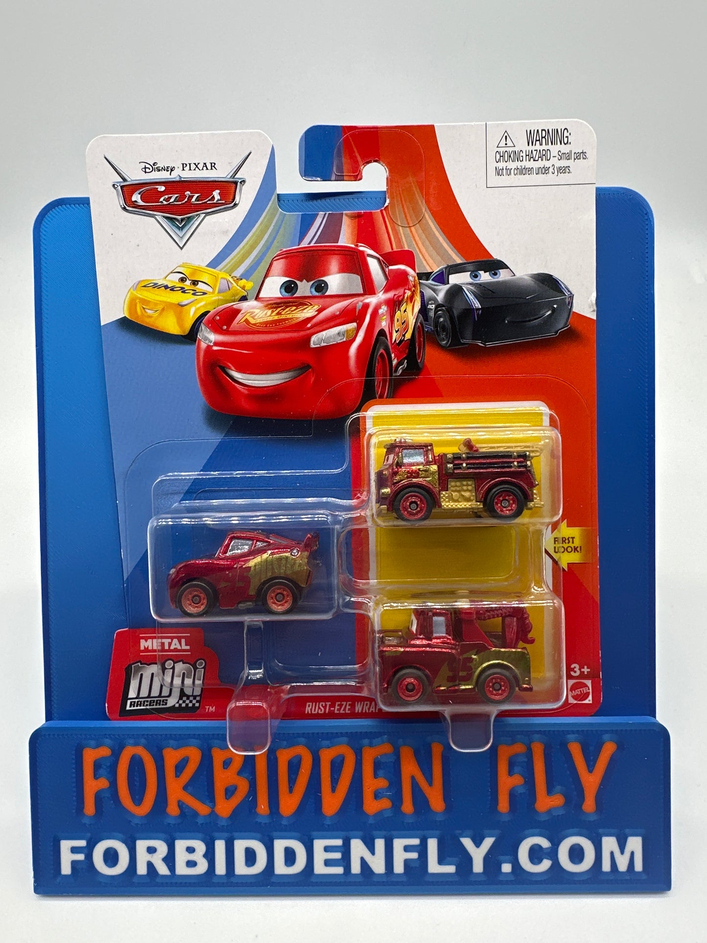 Disney Pixar Cars Movie - Metal Mini Racers 3 Pack - Rust-Eze Rusteze Wrap Series