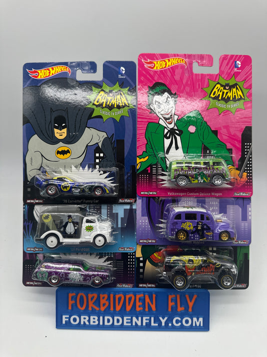 Hot Wheels Premium - Pop Culture 2015 - DC Classic TV Batman Series - Set of 6