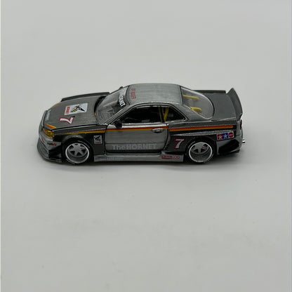 Kaido House (x MiniGT) - Raw Chase Release #093 - Black Nissan Skyline GT-R (R34) - The Hornet - Tamiya & Kaido House Collaboration