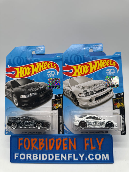 Hot Wheels Mainline - Factory Stickered 2018 - Custom ‘01 Acura Integra - Lot Of 2