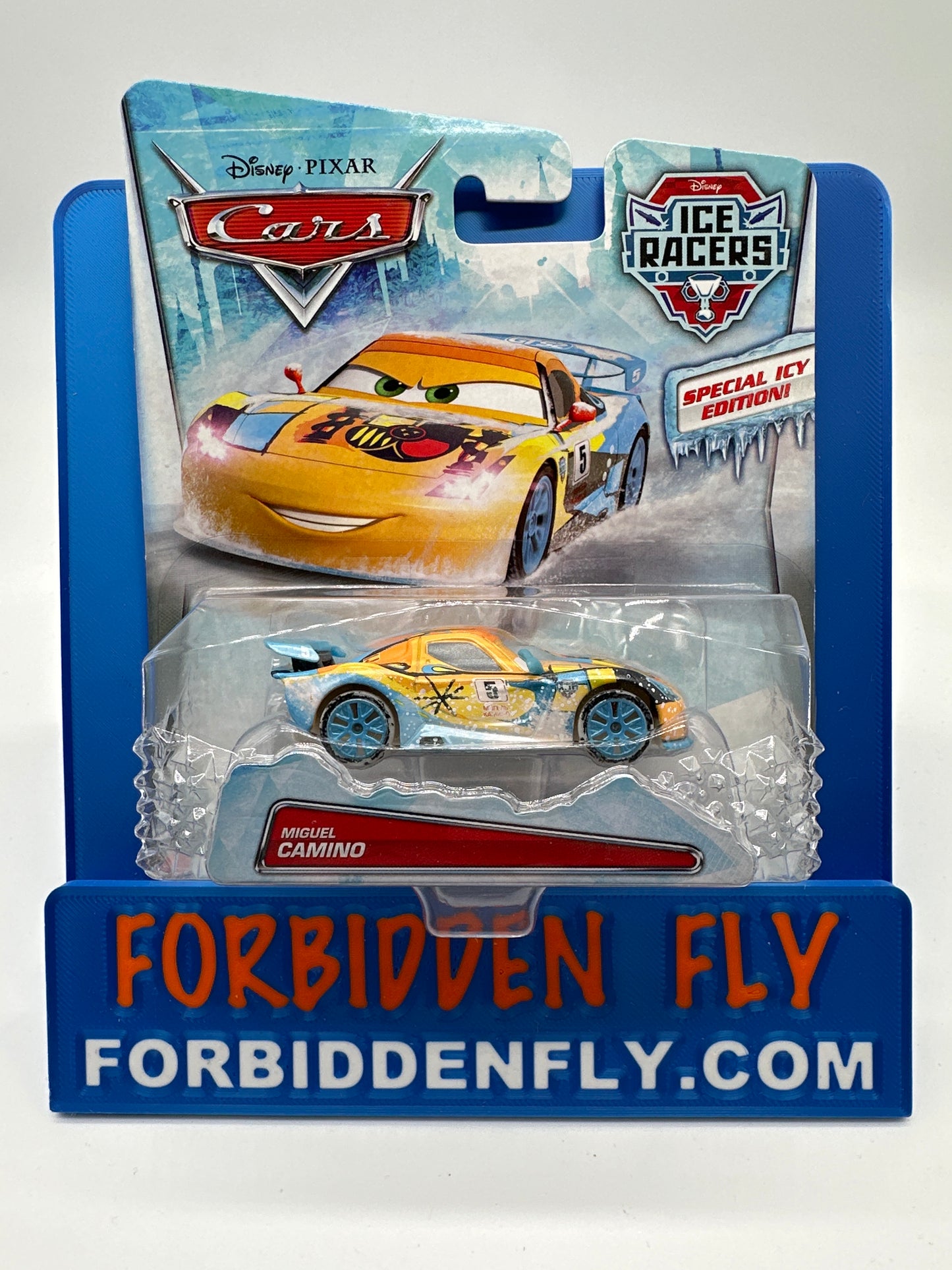 Disney Pixar Cars Movie - 2015 Ice Racers (“Icy Edition” Card) Series - Miguel Camino