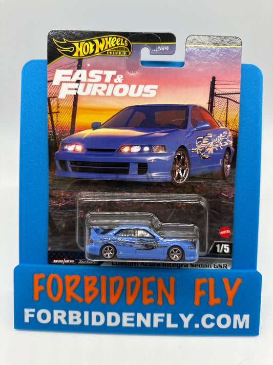 Hot Wheels Premium - Fast & Furious 2024 Mix G - #1/5 - Custom Acura Integra Sedan GSR