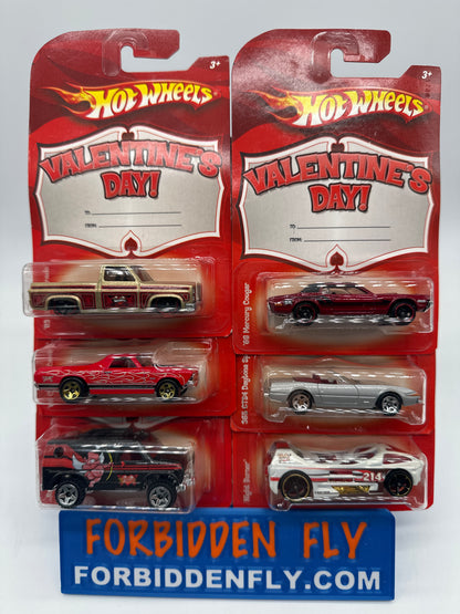 Hot Wheels - Walmart Exclusive 2009 Valentine’s Day Series - Complete Set of 6