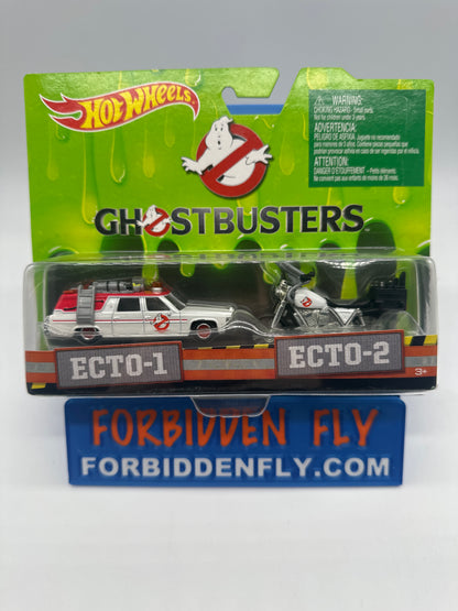Hot Wheels 2016 Retro Entertainment Premium 2 Pack Single - Ghostbusters Ecto-1 and Ecto-2