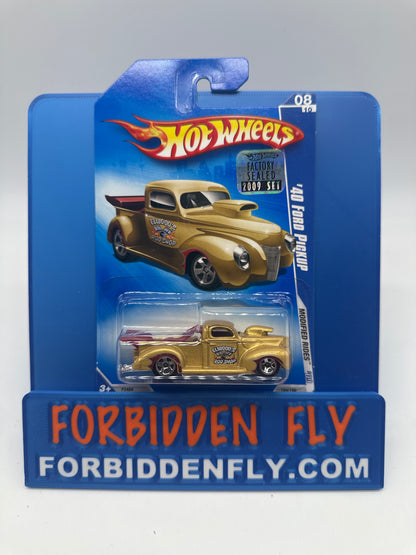 Hot Wheels Mainline - 2009 Factory Stickered - Modified Rides Series - ‘40 Ford Pickup - Lot Of 3