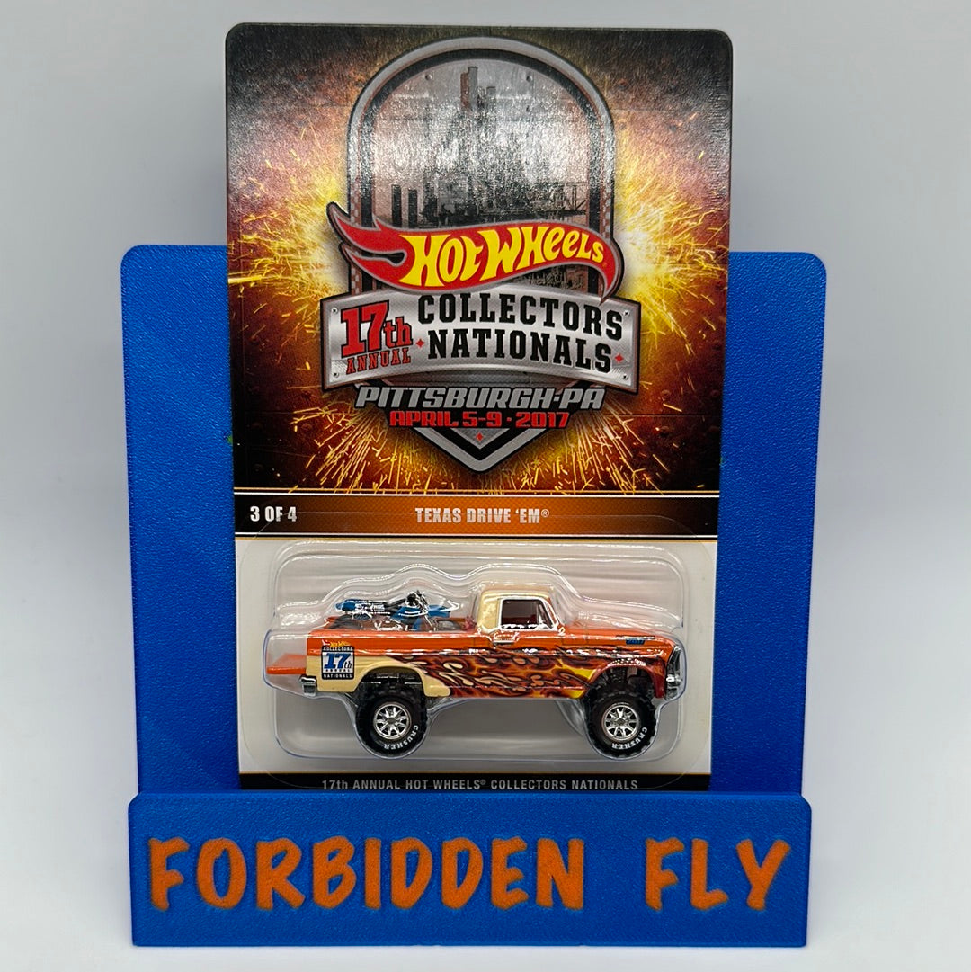 Hot Wheels 17th Annual Collector’s Nationals Convention - 2017 Pittsburgh, PA - Orange Flame Texas Drive ‘Em