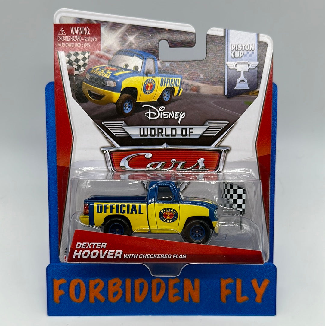 Disney Pixar Cars Movie - World of Cars Piston Cup Series - Dexter Hoover with Checkered Flag