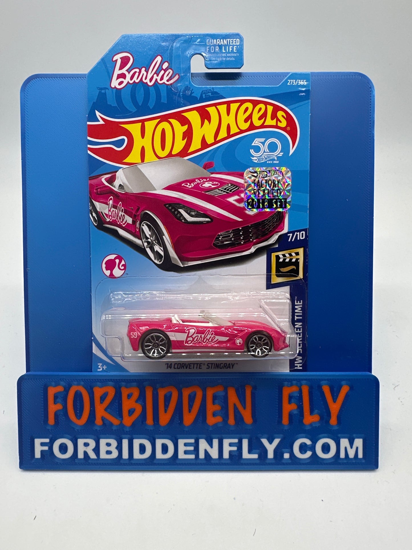 Hot Wheels Mainline - Factory Stickered 2018 - Barbie ‘14 Corvette Stingray