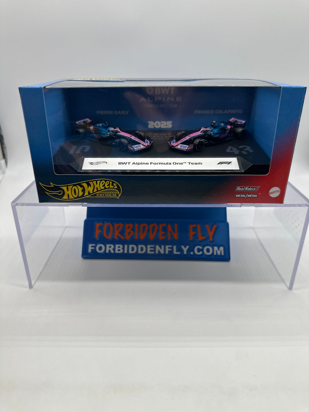 Hot Wheels 2025 Formula 1 Premium Series - Two Pack - BWT Alpine Formula 1 One (F1) Team (#10 Pierre Gasly & #43 Franco Colapinto)