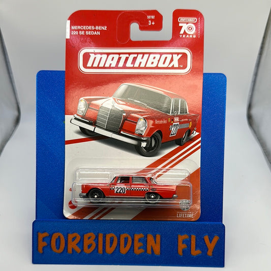 Matchbox - 2023 Target Exclusive Red Edition - Mercedes-Benz 220 SE Sedan - Red - # 4/6
