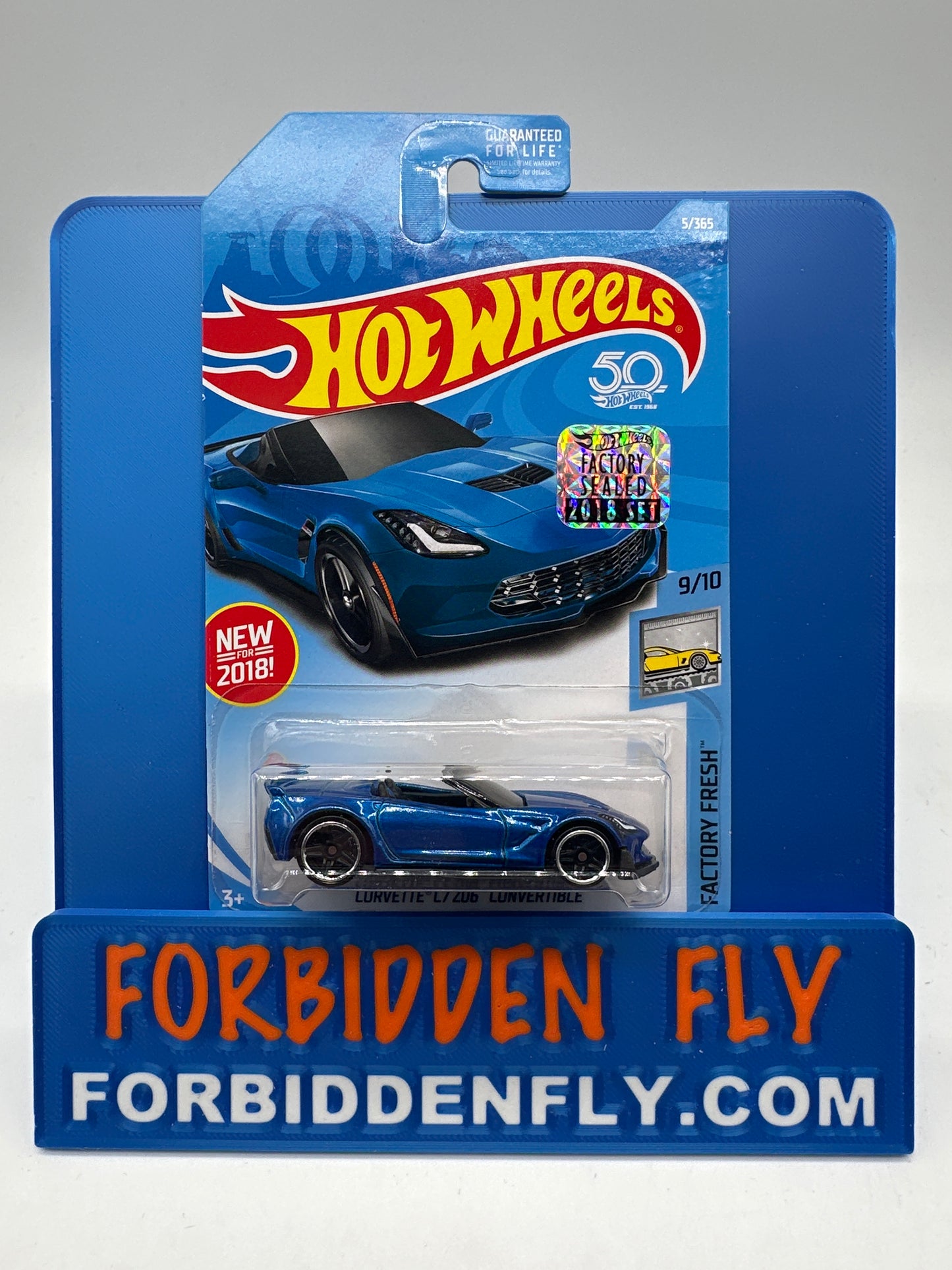 Hot Wheels Mainline - Factory Stickered 2018 - Corvette C7 Z06 Convertible - Lot Of 2