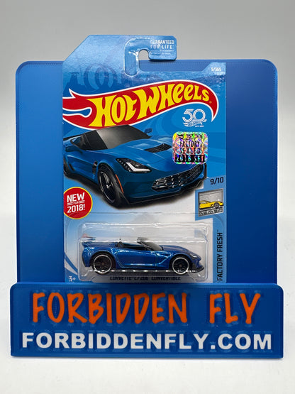 Hot Wheels Mainline - Factory Stickered 2018 - Corvette C7 Z06 Convertible - Lot Of 2