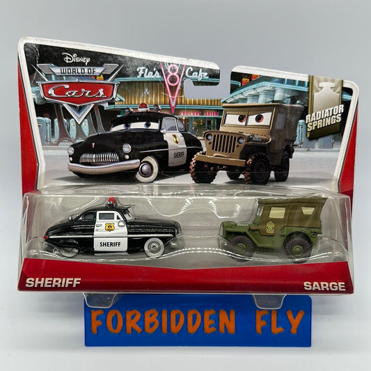 Disney Pixar Cars Movie - World of Cars Two Pack - Sheriff & Sarge