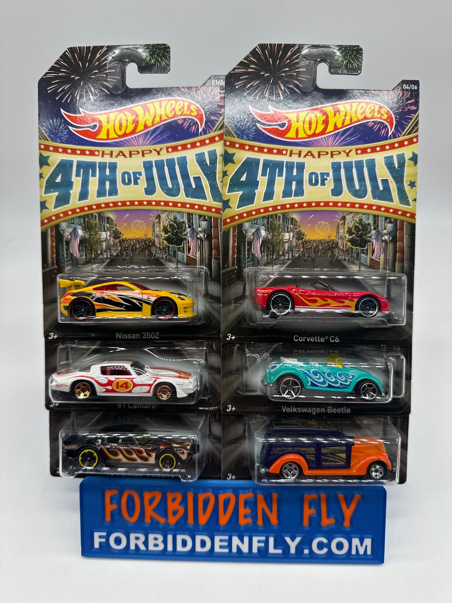 Hot Wheels - Walmart Exclusive 2013 4th of July Series - Complete Set of 6