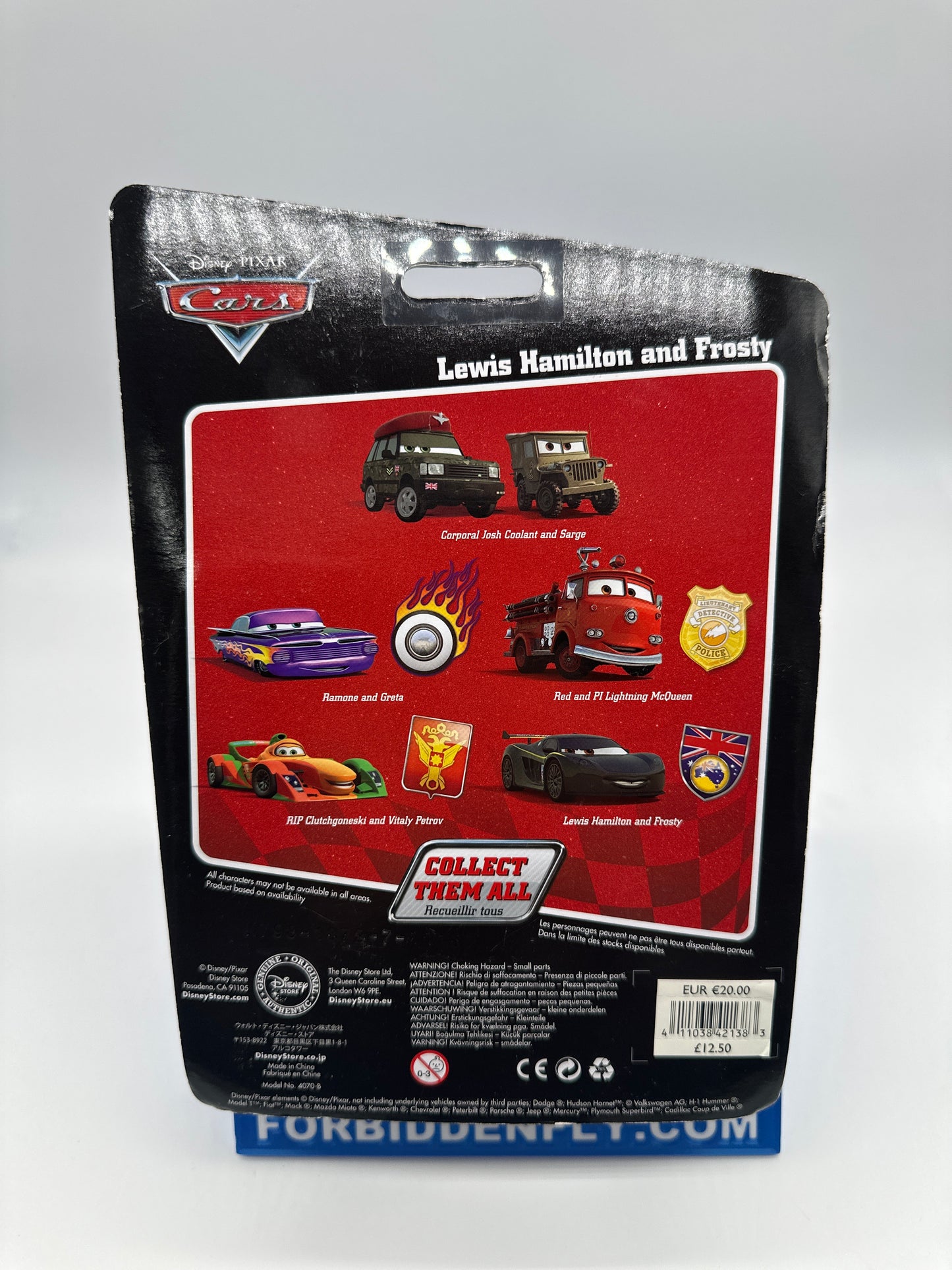 Disney Pixar Cars Movie - Disney Store 1:43 Exclusive - Chaser Series - Lewis Hamilton and Frosty