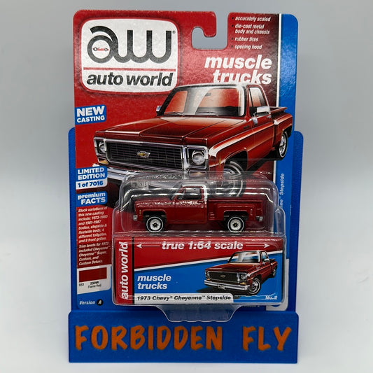 Auto World Muscle Trucks Series - Release 2 - 1973 Chevy Cheyenne Stepside - Version A