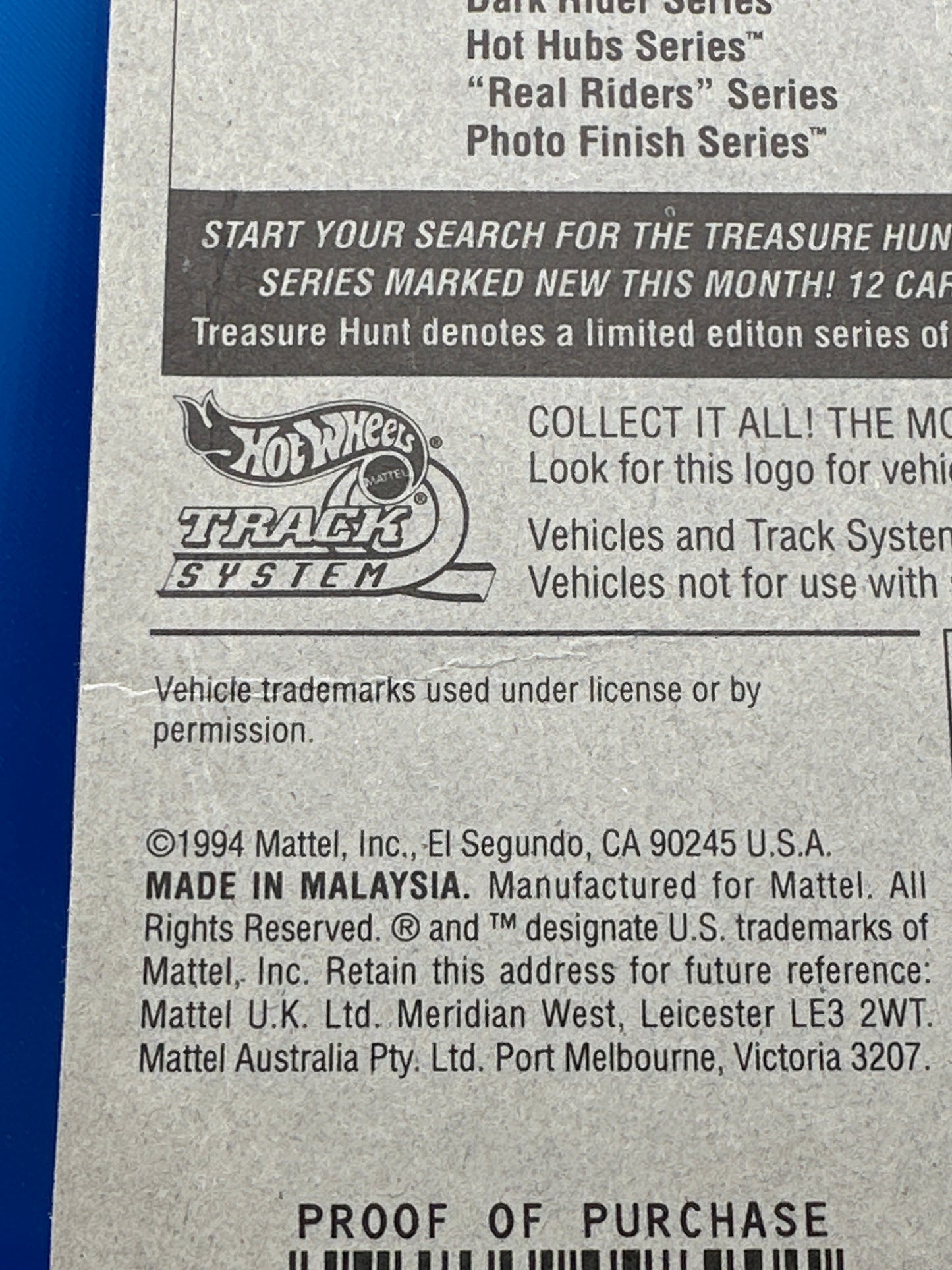 Hot Wheels 1994 Photo Finish Series #4/4 - Hiway Hauler