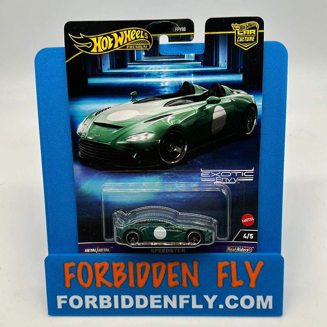 Hot Wheels Car Culture Premium - 2024 Exotic Envy Series - # 4/5 - Aston Martin V12 Speedster - Green