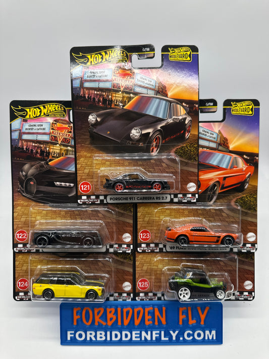 Hot Wheels Premium - Wal Mart Boulevard Series 2025 Mix B (#121 - 125) Set of 5