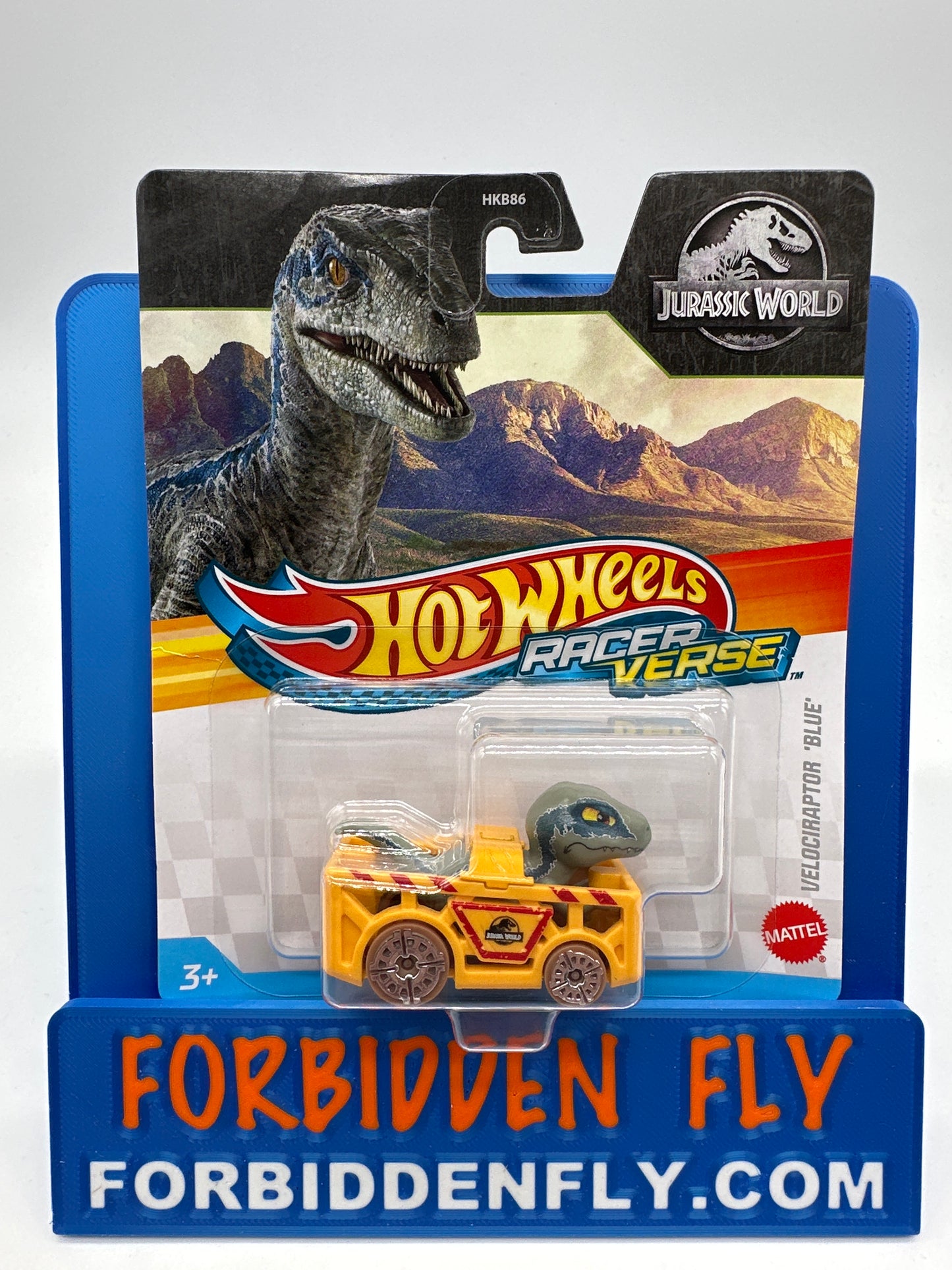 Hot Wheels - 2025 Racer Verse - Jurassic World Series - Velociraptor Blue
