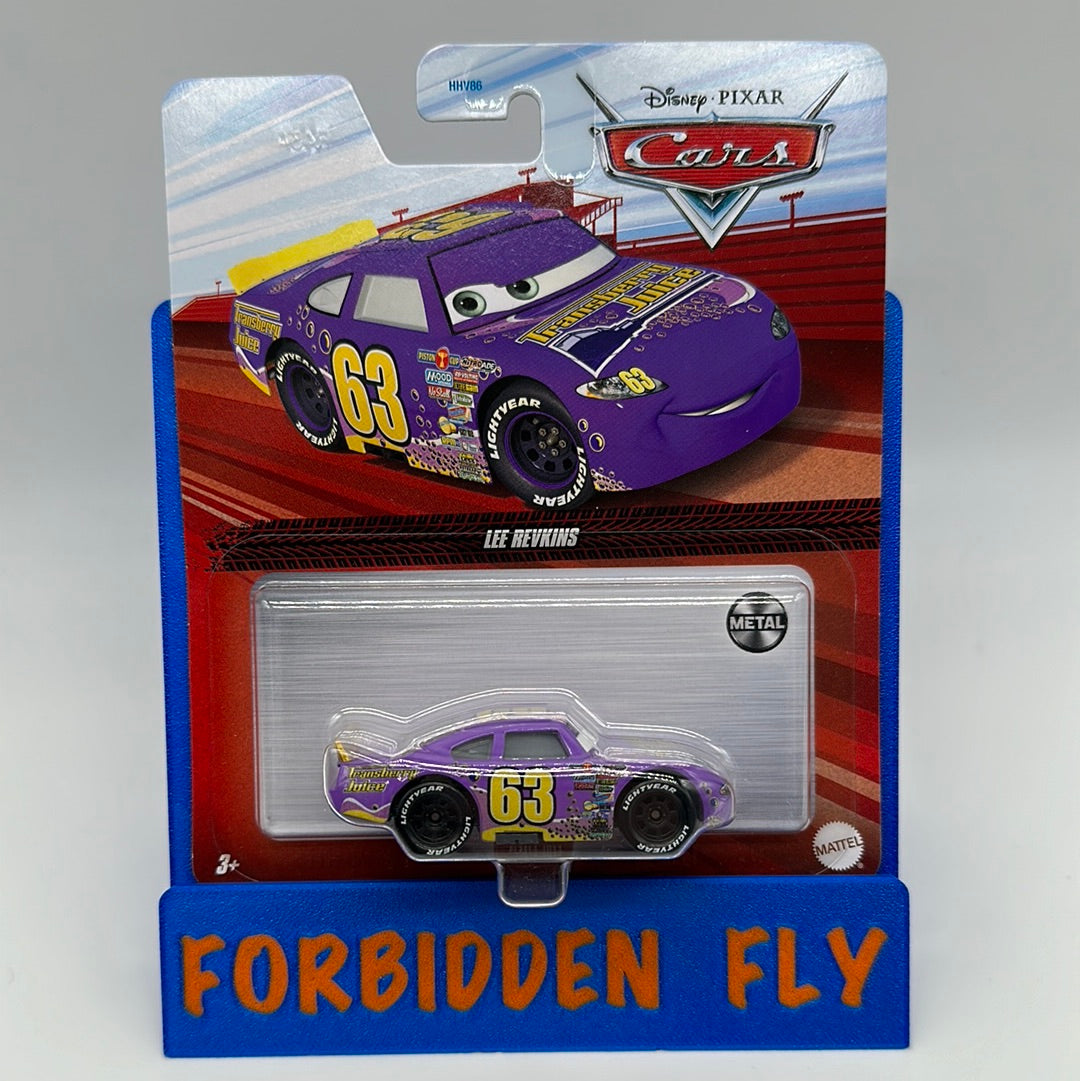 Disney Pixar Cars Movie - Piston Cup Racer #63 Transberry Juice - Lee Revkins