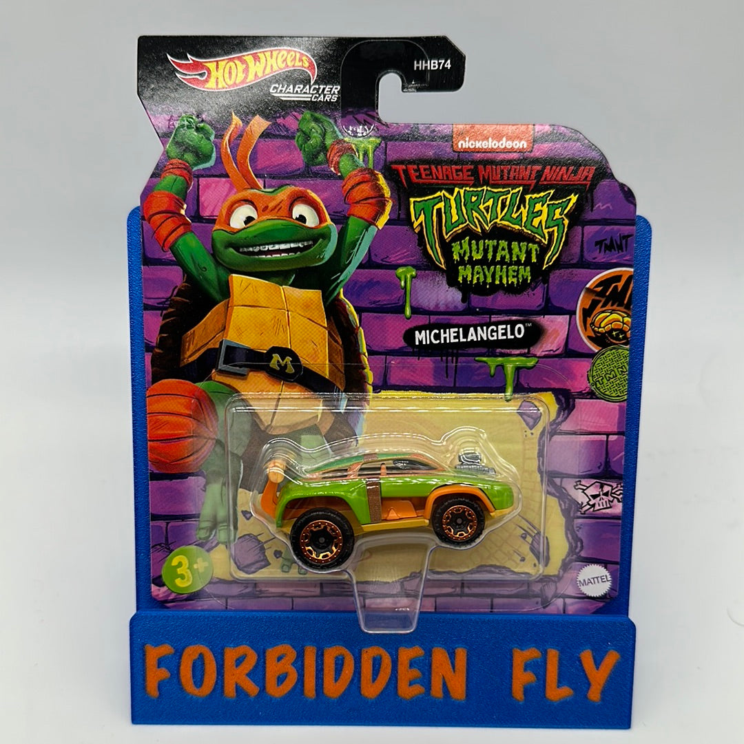 Hot Wheels Character Cars - 2023 Nickelodeon TMNT Teenage Mutant Ninja Turtles - Mutant Mayhem Michelangelo