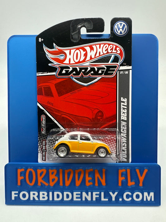 Hot Wheels Premium - HW Garage Series (VW) - Yellow & White Volkswagen Beetle (#1/6)