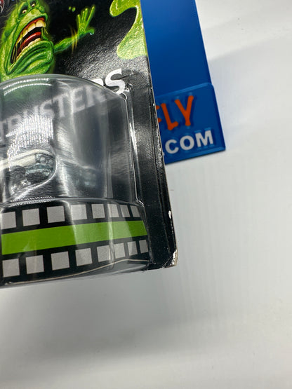 Hot Wheels 2013 Retro Entertainment Premium Single - Ghostbusters Slimer Card Ecto-1 (Movie Reel Packaging)