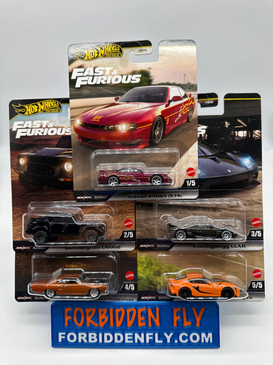 Hot Wheels Premium - Fast & Furious - 2025 Mix L - Set of 5