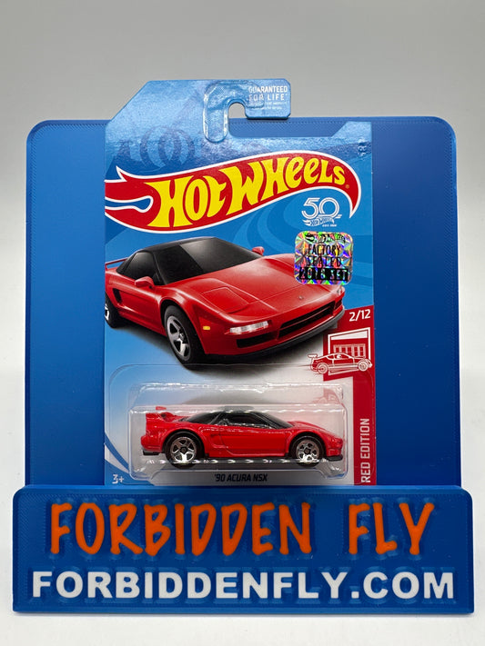 Hot Wheels 2018 Factory Stickered Target Exclusive Red Edition #2/12 - ‘90 Acura NSX
