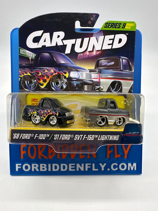 CarTuned - Series 9 Double Pack (Multipack) Regular Retail Release - Just Truck’n - ‘68 Ford F-100 & ‘01 Ford SVT F-150 Lightning