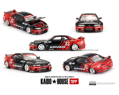 Kaido House (x MiniGT) - Regular #191 - Nissan Skyline GT-R (R33) Kaido Works Advan