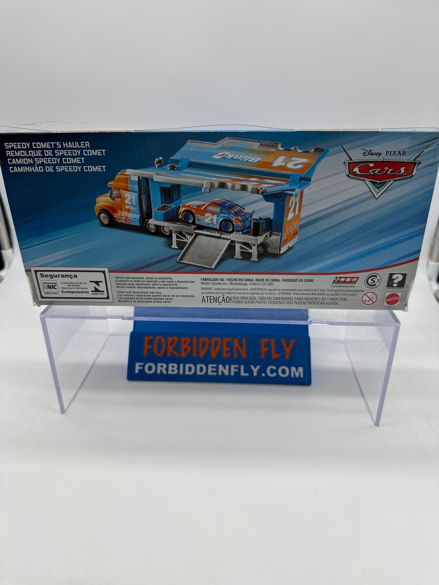 Disney Pixar Cars Movie - Speedy Comet’s Hauler (Blinkr #21) - White Box