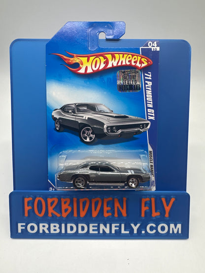 Hot Wheels Mainline - 2009 Factory Stickered - Muscle Mania Series - ‘71 Plymouth GTX - Lot Of 2