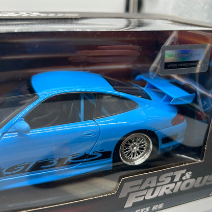 Jada 1:24 Scale - Fast and Furious - Blue Porsche 911 GT3 RS